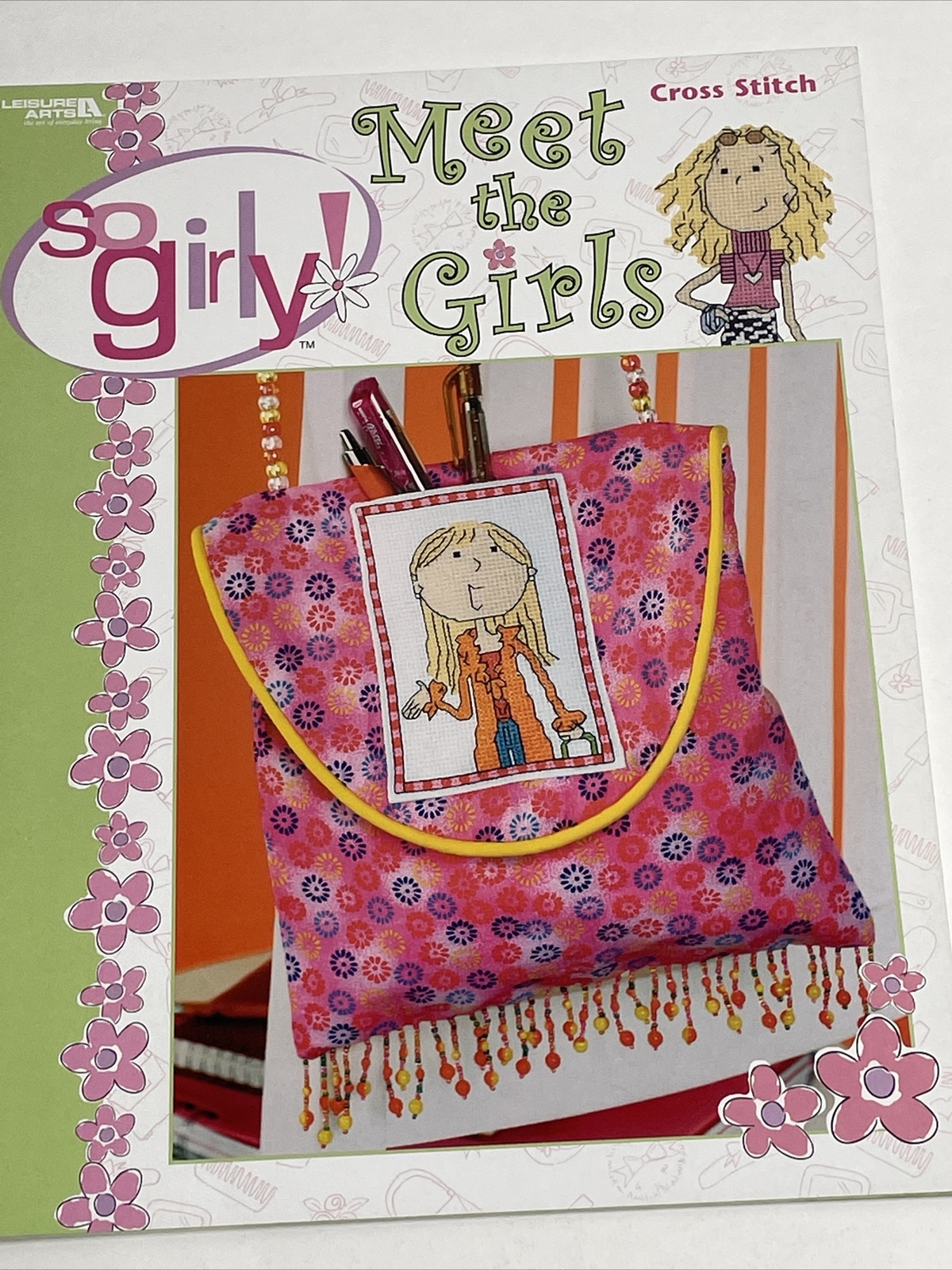 Leisure Arts So Girly Meet The Girls Cross Stitch Pattern