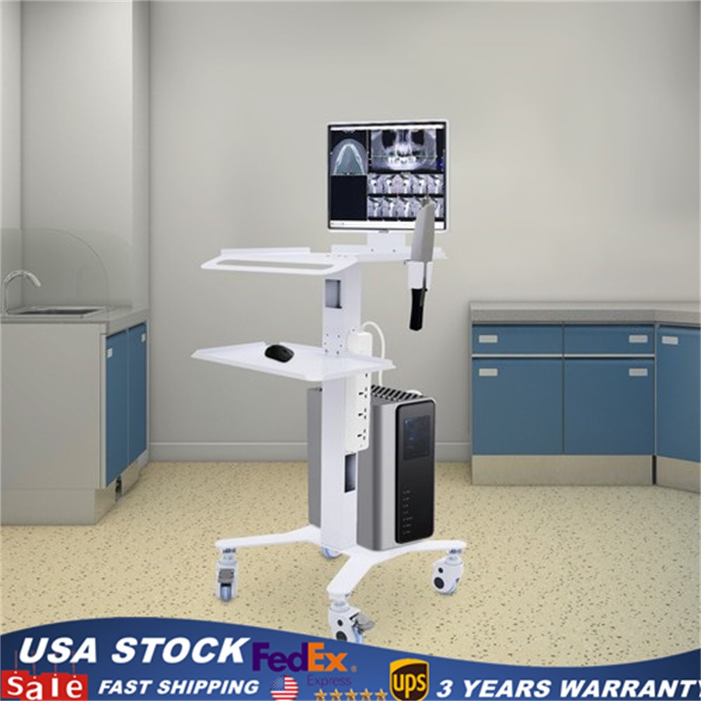 Mobile Desktop PC Cart Computer Monitor Stand Workstation Home Office