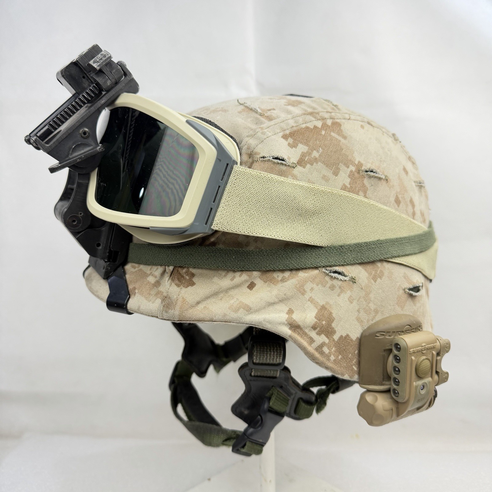 Medium Gen 1 USMC LWH Lightweight Helmet Norotos Mount ESS IR USGI US Marines