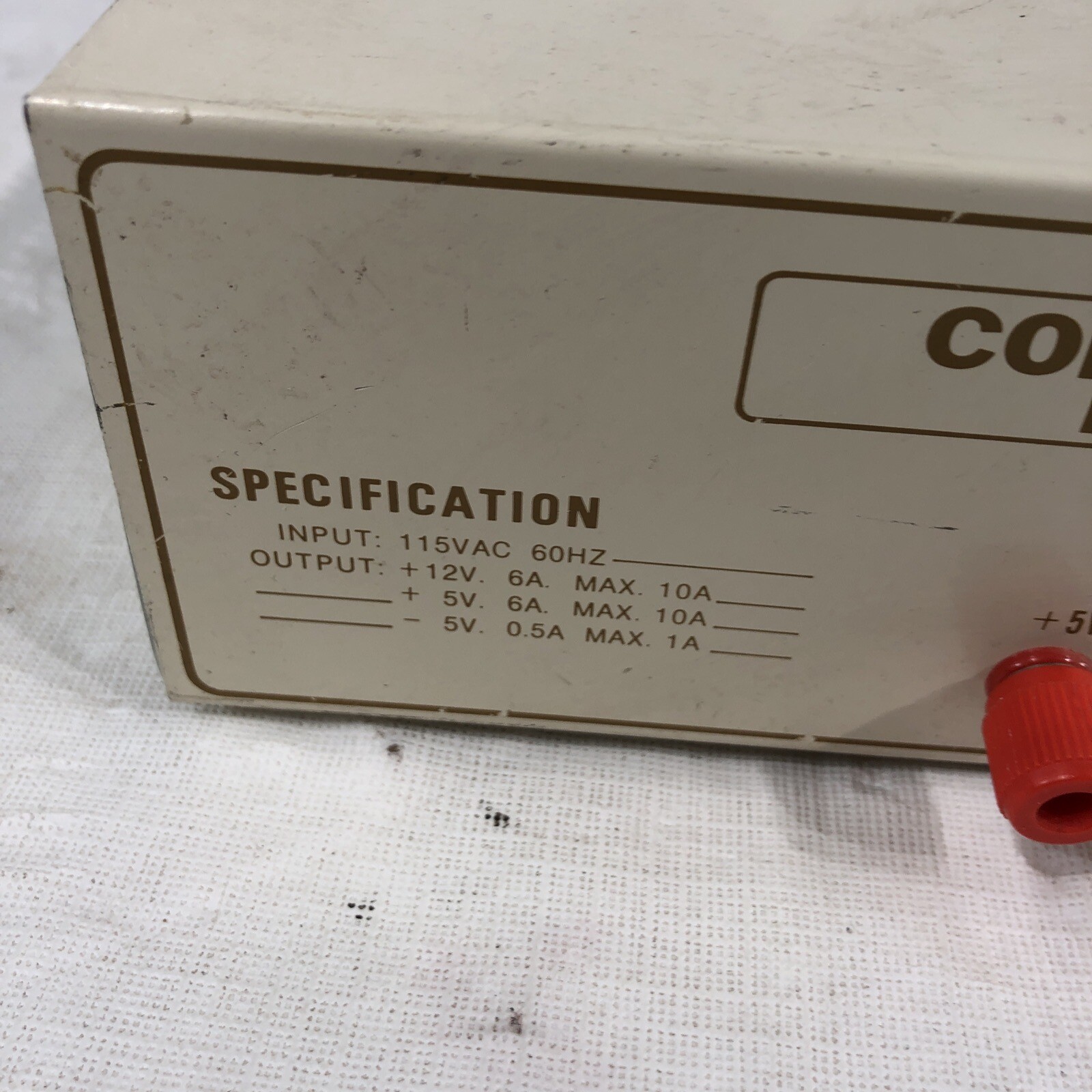 COMPUTER GRADE DC POWER SUPPLY-POWERS ON