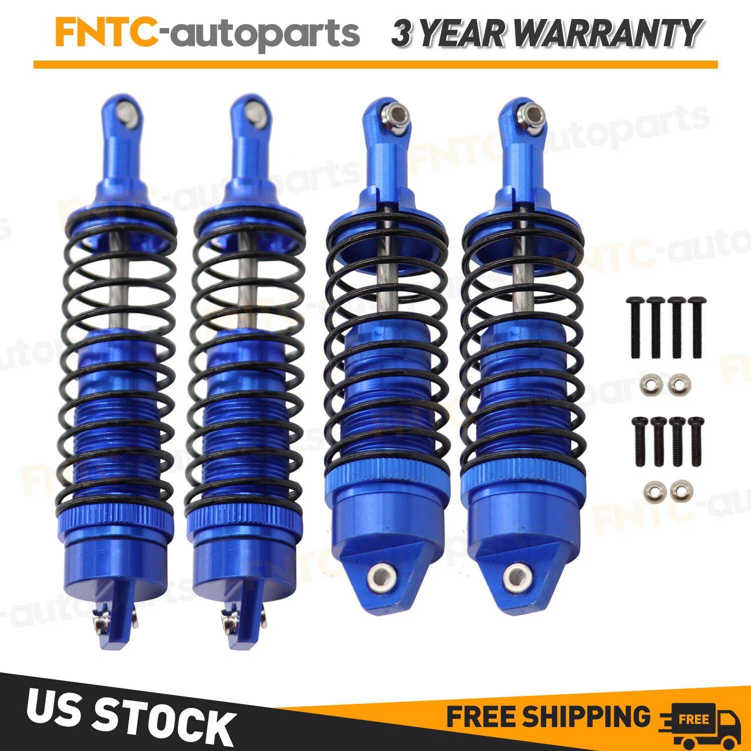 Front & Rear Shocks Set FOR Traxxas Slash 1/10 Rustler Stampede VXL 4x4 2WD XL5