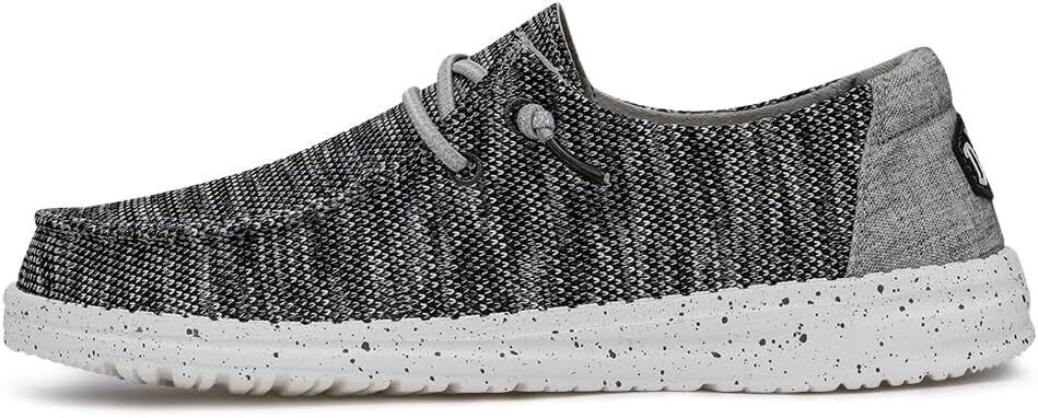 HEY DUDE WOMENS WENDY SOX DARK GREY SLIP-ON #40078-029
