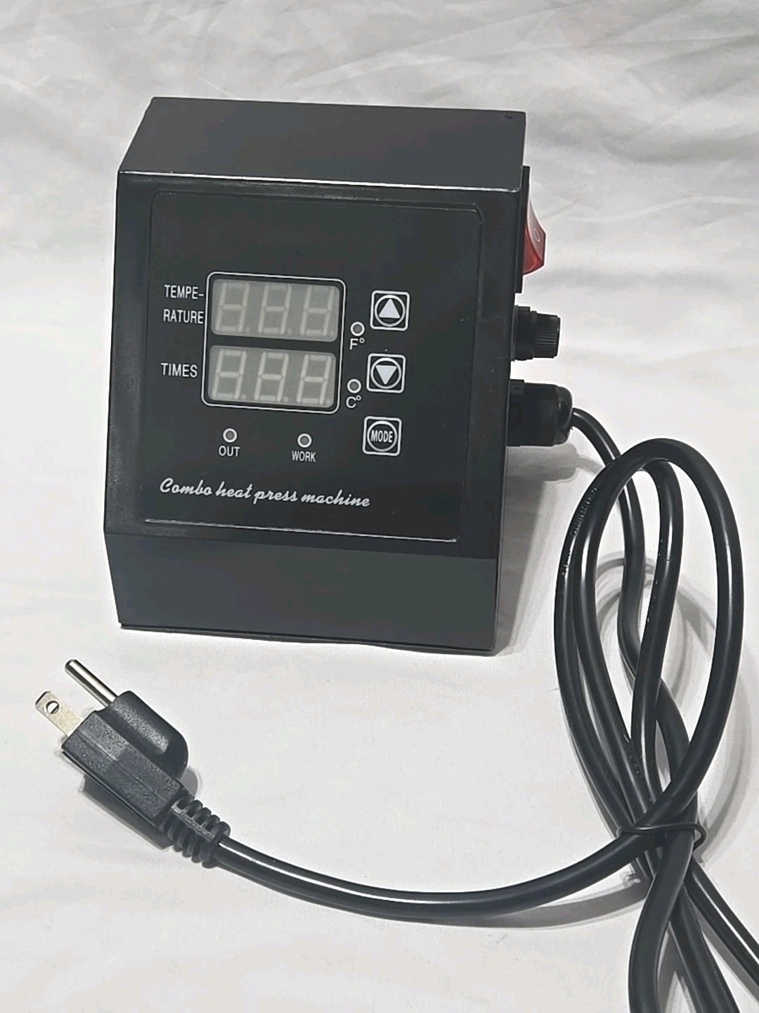 Heat Press Machine Digital Dual Display Control Box T Shirt   110v / 1400 W