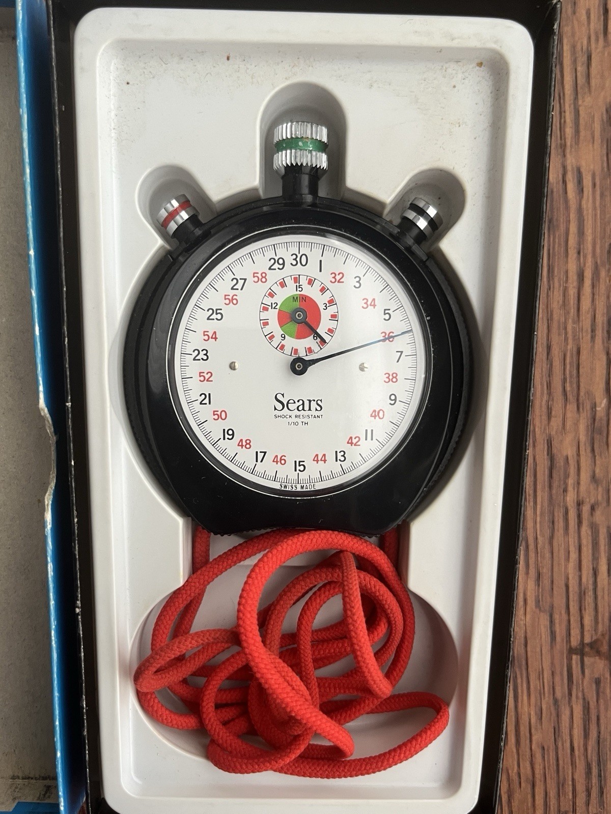 Vintage 1970's Sears stopwatch made in Switzerland for Sears Roebuck