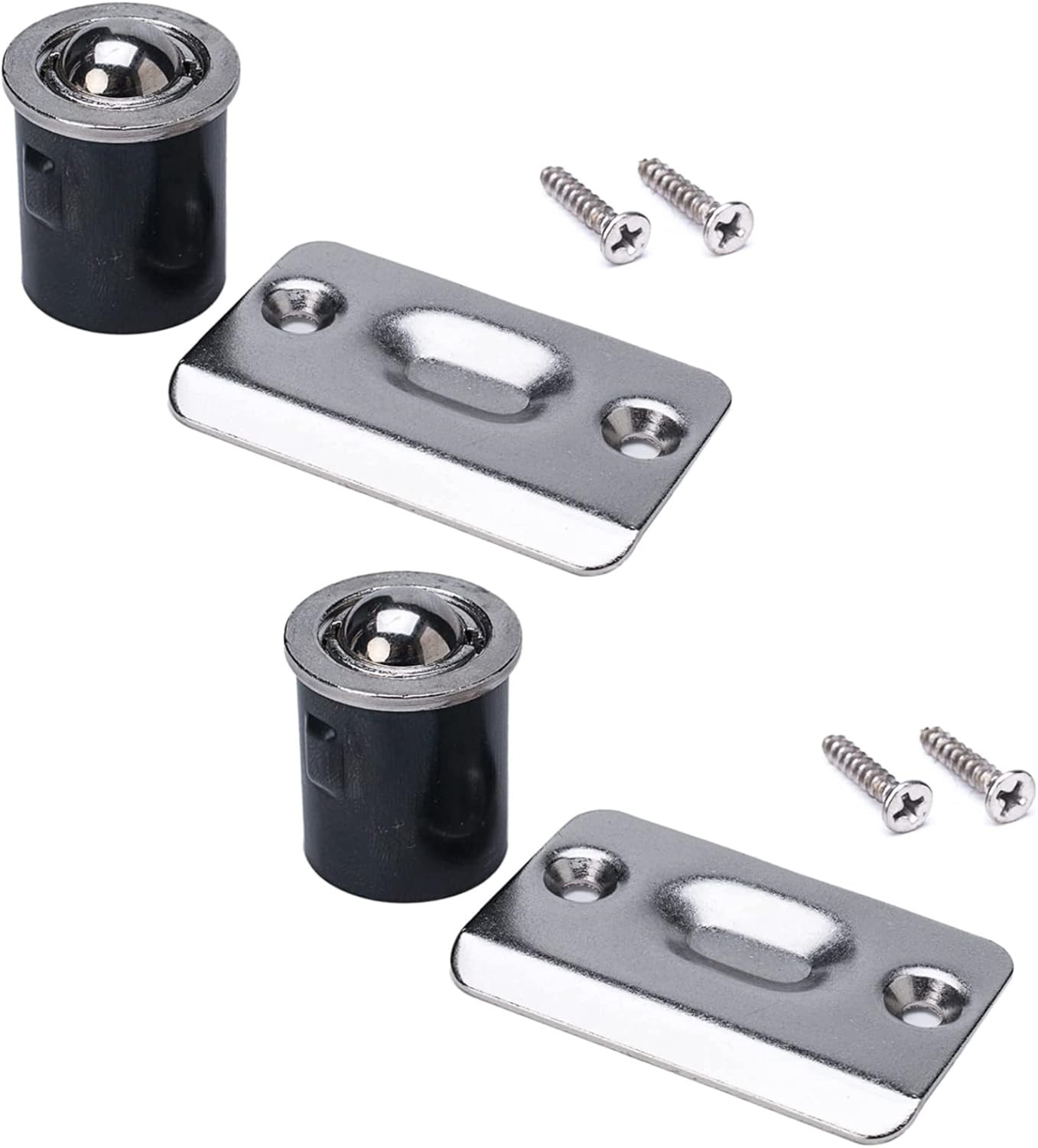 Door Ball Catch, Drive in Ball Catches for Interior Doors, 13/16 Inch X 1 Inch C