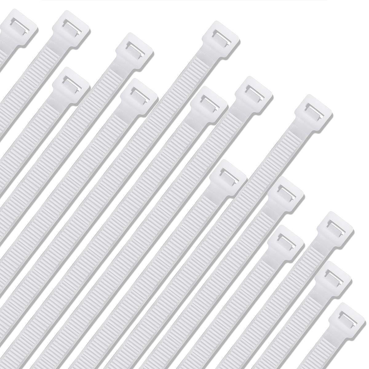 Halsouy Zip Ties Heavy Duty Nylon Self-locking Wire 30 24 Inch 30Pack