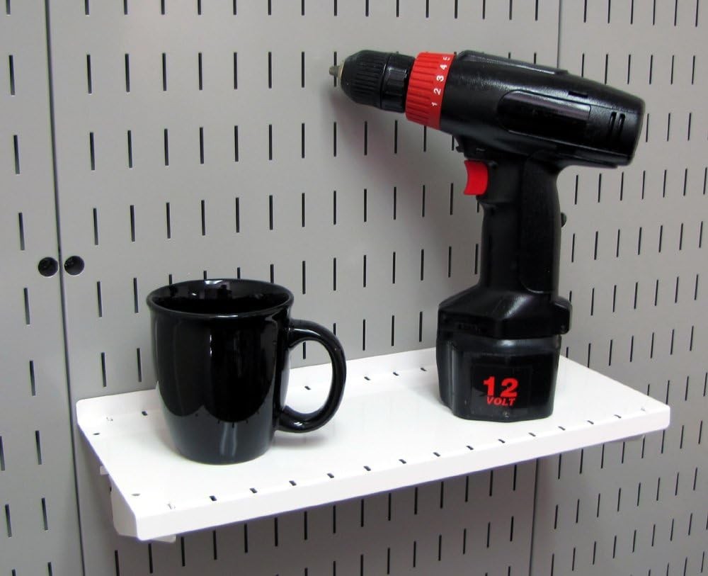 Wall Control Shelf 6in Deep Pegboard Shelf Assembly Pegboard and Slotted Tool