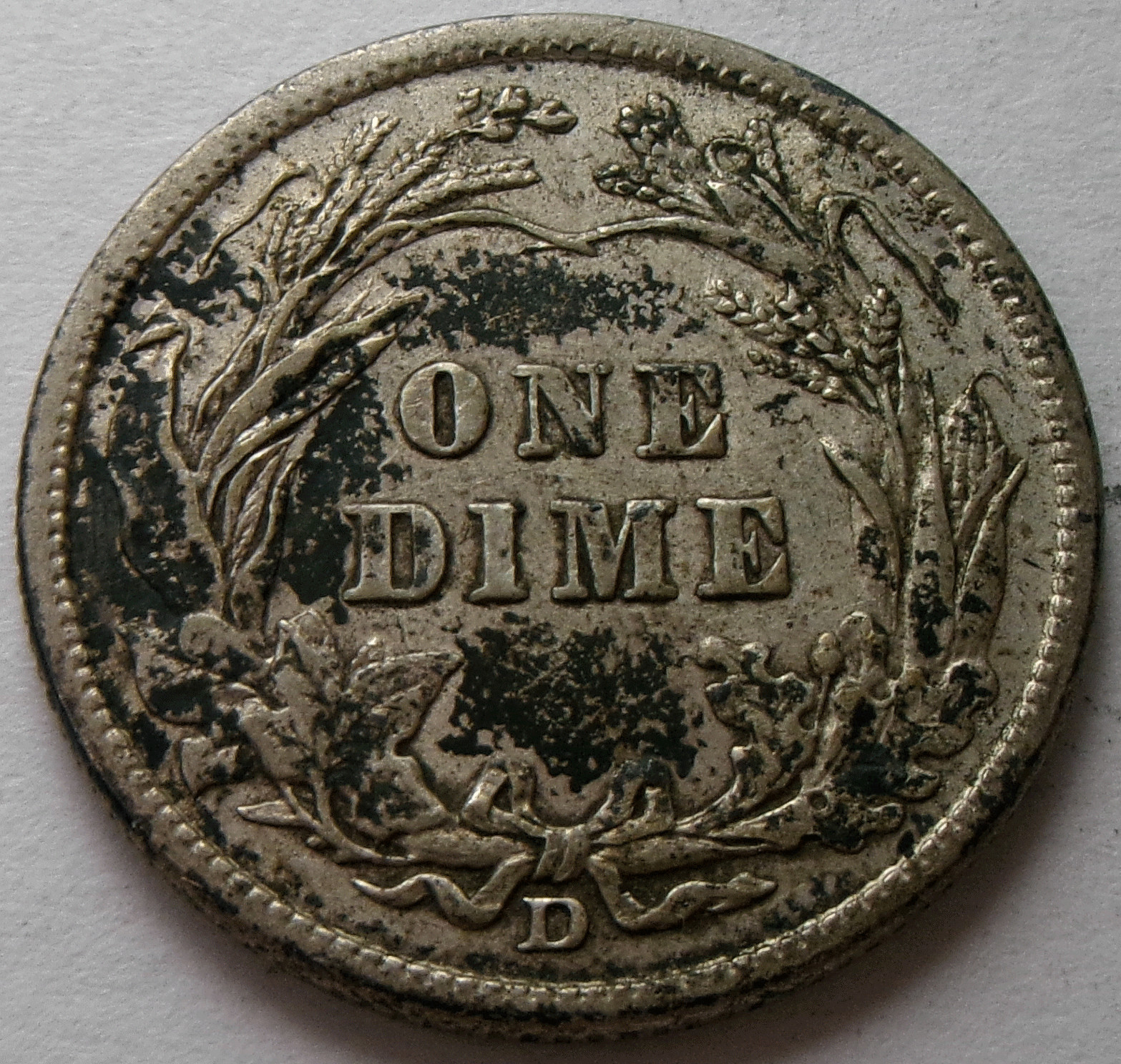 1914-D Barber 10¢ Dime