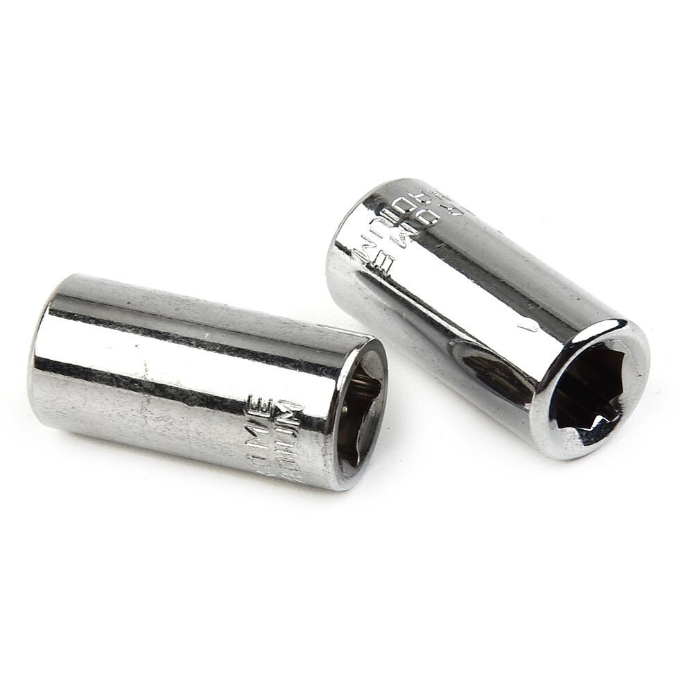 4PCS 1/4" Square Drive To 1/4" Hex Socket Bits Converter Screwdriver Bit Adapter