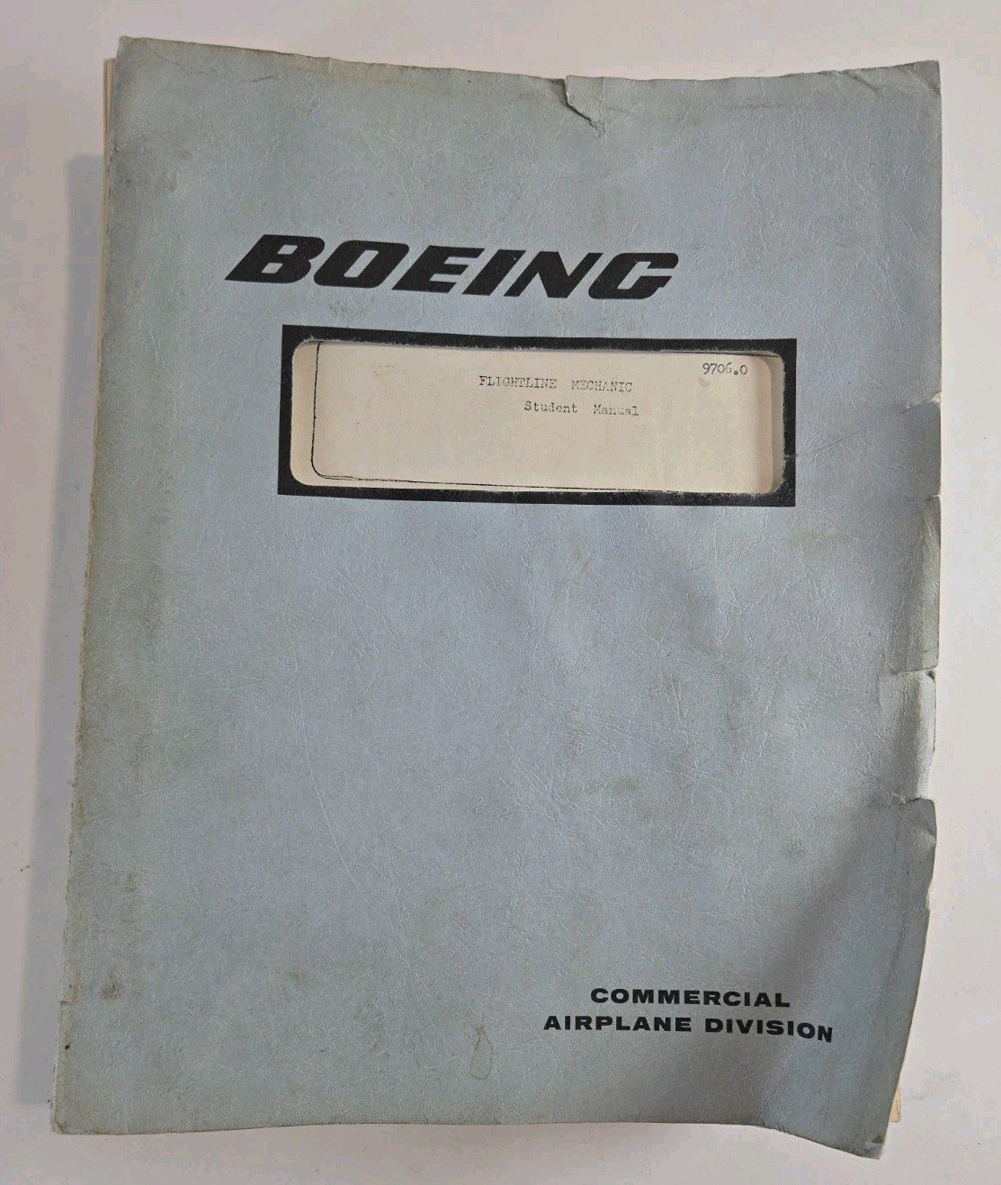 BOEING Commercial Airplane Division Flightline Mechanic Student Manual 9706.0