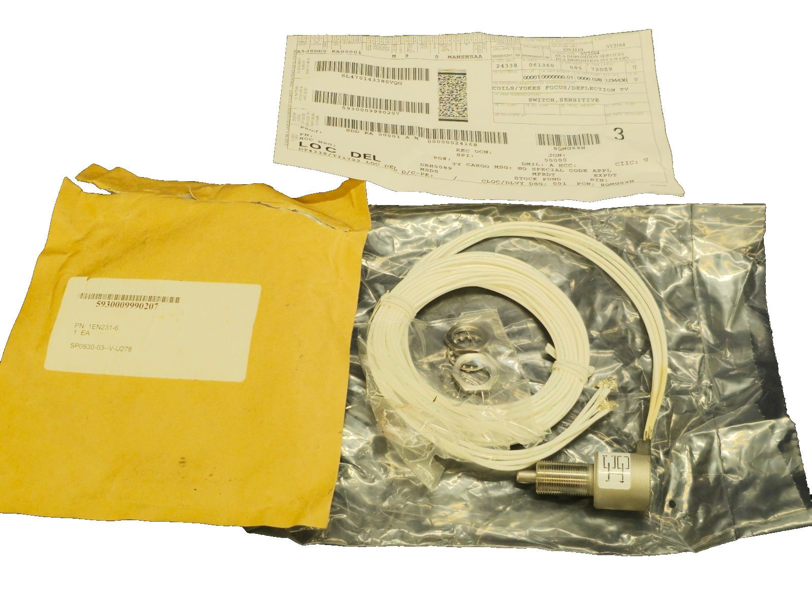 Honeywell Micro Sensitive Switch 1EN231-6 5930-00-999-0207 GS837L4