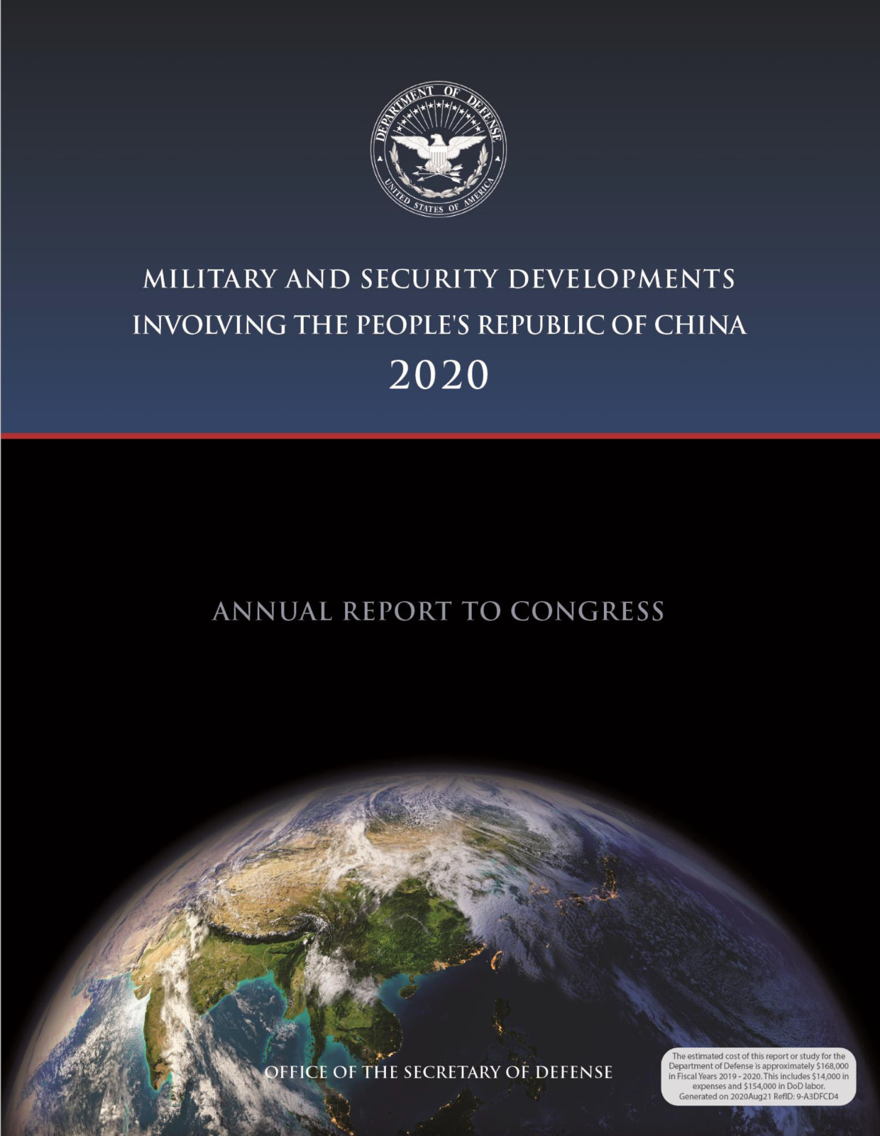 200 Page 2020 CHINA - Military & Security Developments Report To Congress on CD