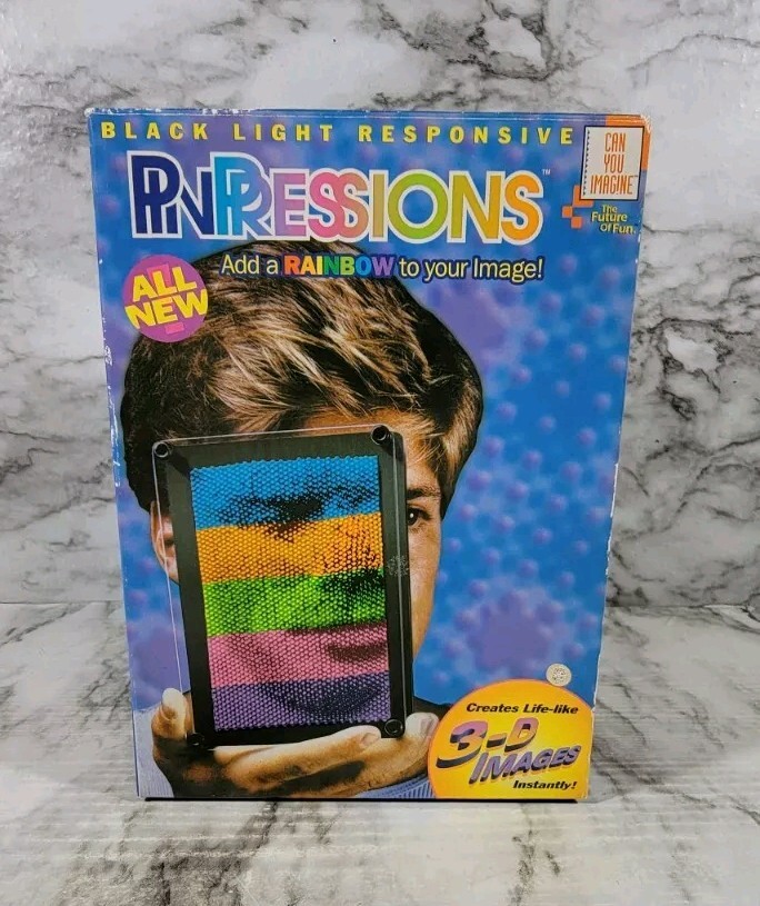 Vintage Pinpressions Rainbow Color / Black Light Responsive