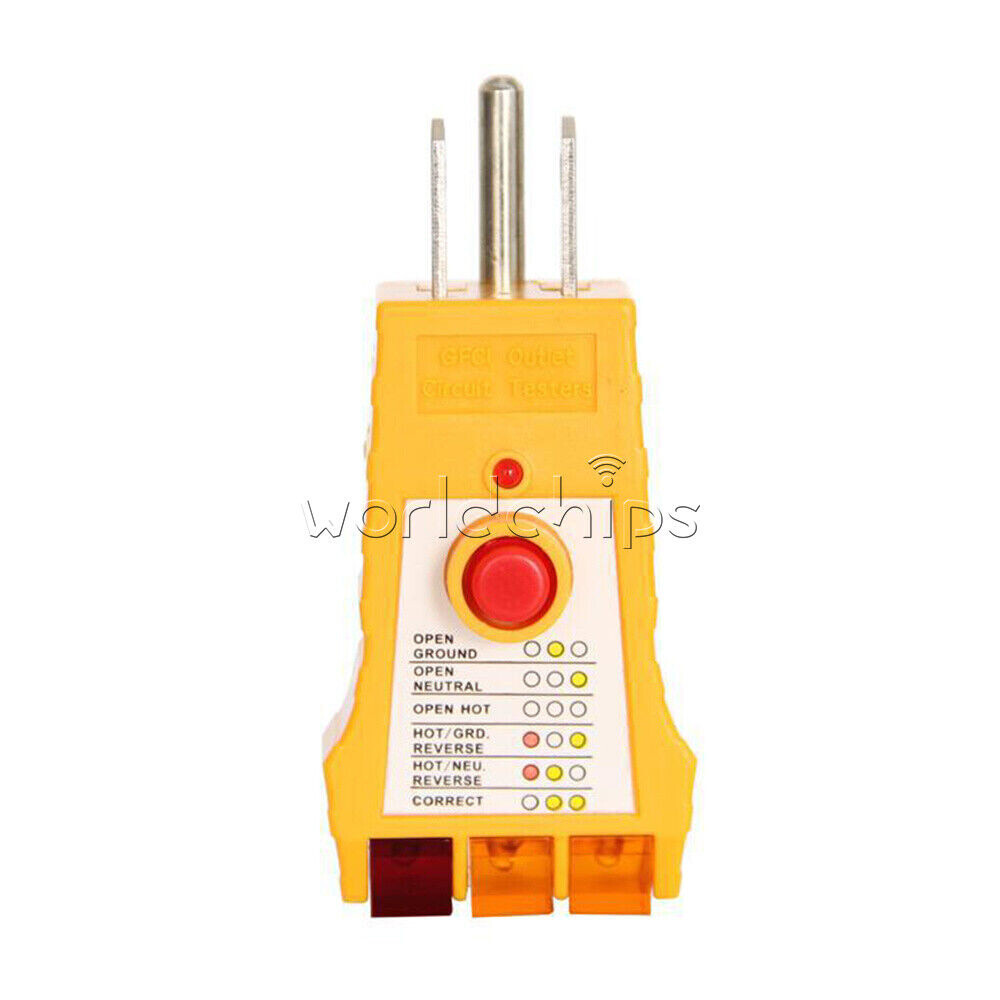 Socket Tester with GFCI check. Receptacle Tester for Standard AC Outlets New