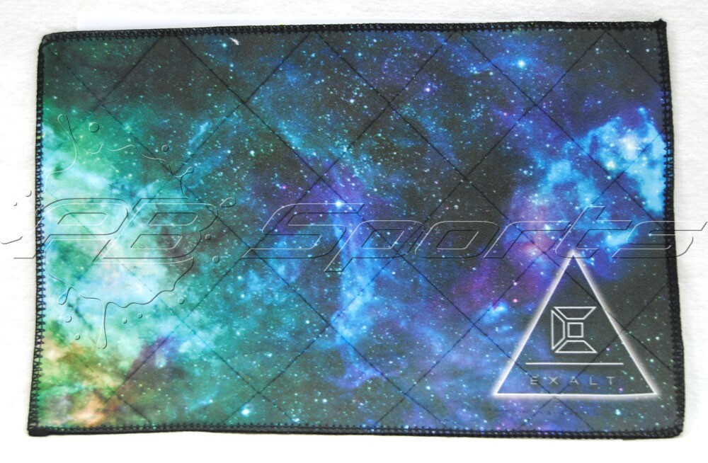 Exalt Player Size Microfiber towel - Cosmos Space Galaxy Blue Green Black NEW