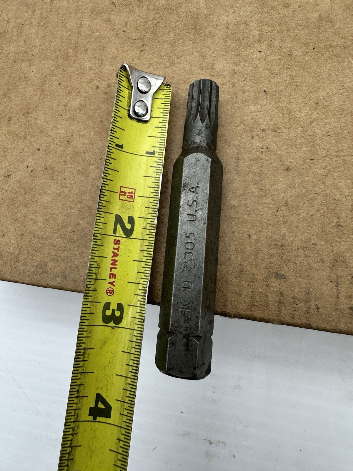 K-D Tools Serrated Wrench 2305 Triple Square Bit 10MM Good Shape