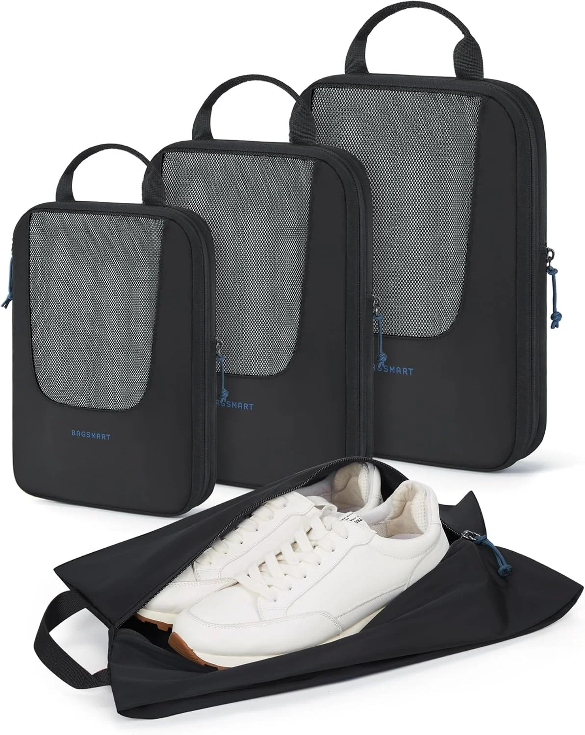 BAGSMART Compression Packing Cubes for Travel, 6/5/4set Lightweight Packing Orga