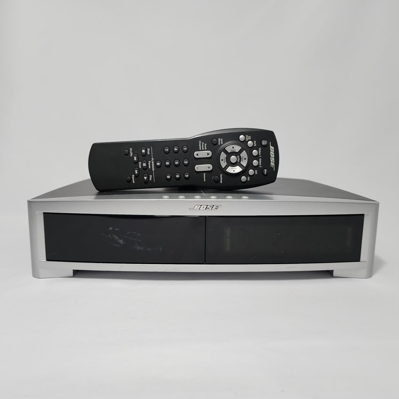 Bose AV3-2-1 II Media Center DVD Player with Remote Control Silver Tested Works