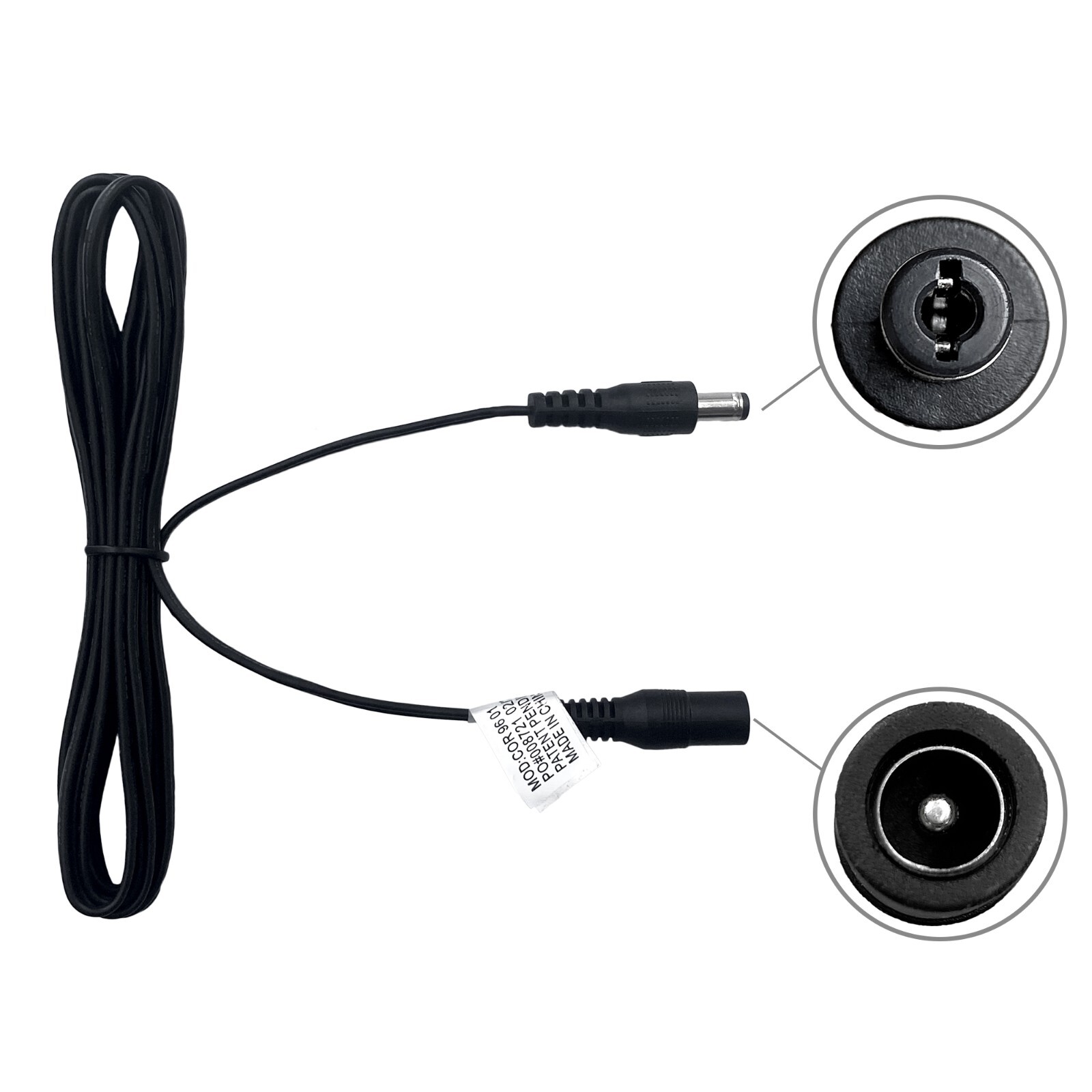 Raffel Systems COR 96 01 Recliner Conversion Cable Barrel Female to Male Plug