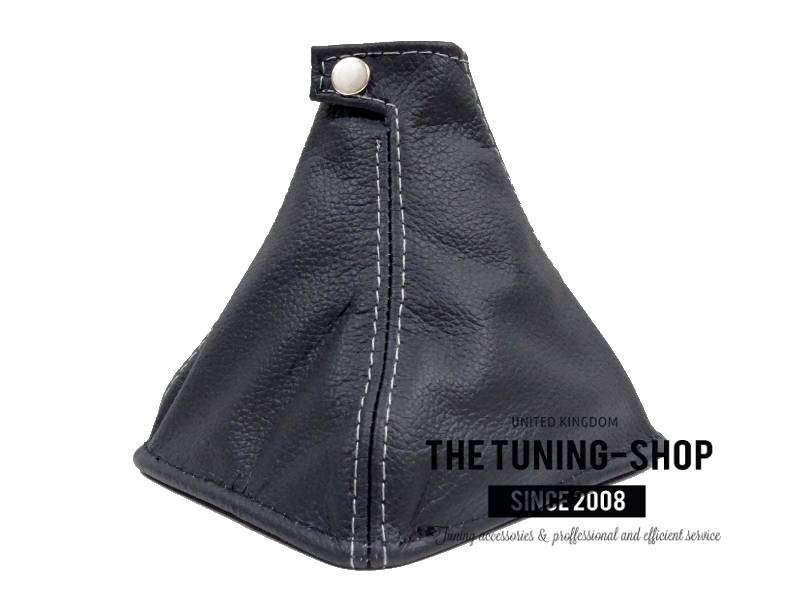 FOR LEXUS IS 2005-2013 MANUAL BLACK LEATHER SHIFT BOOT WITH GREY STITCHING