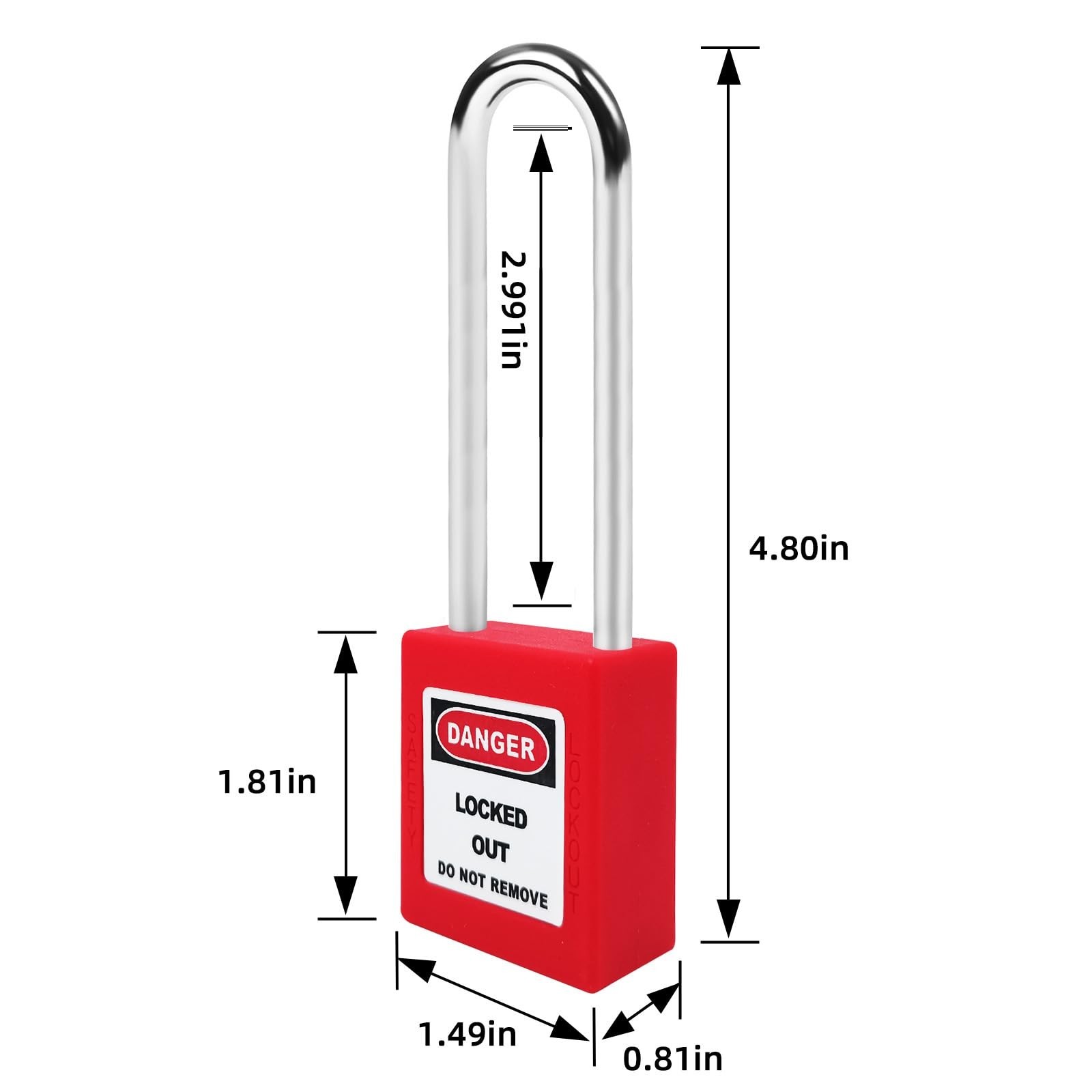 Lockout Tagout Locks Set 5pcs Loto Locks,Red Lockout Locks Keyed Different,Sa...