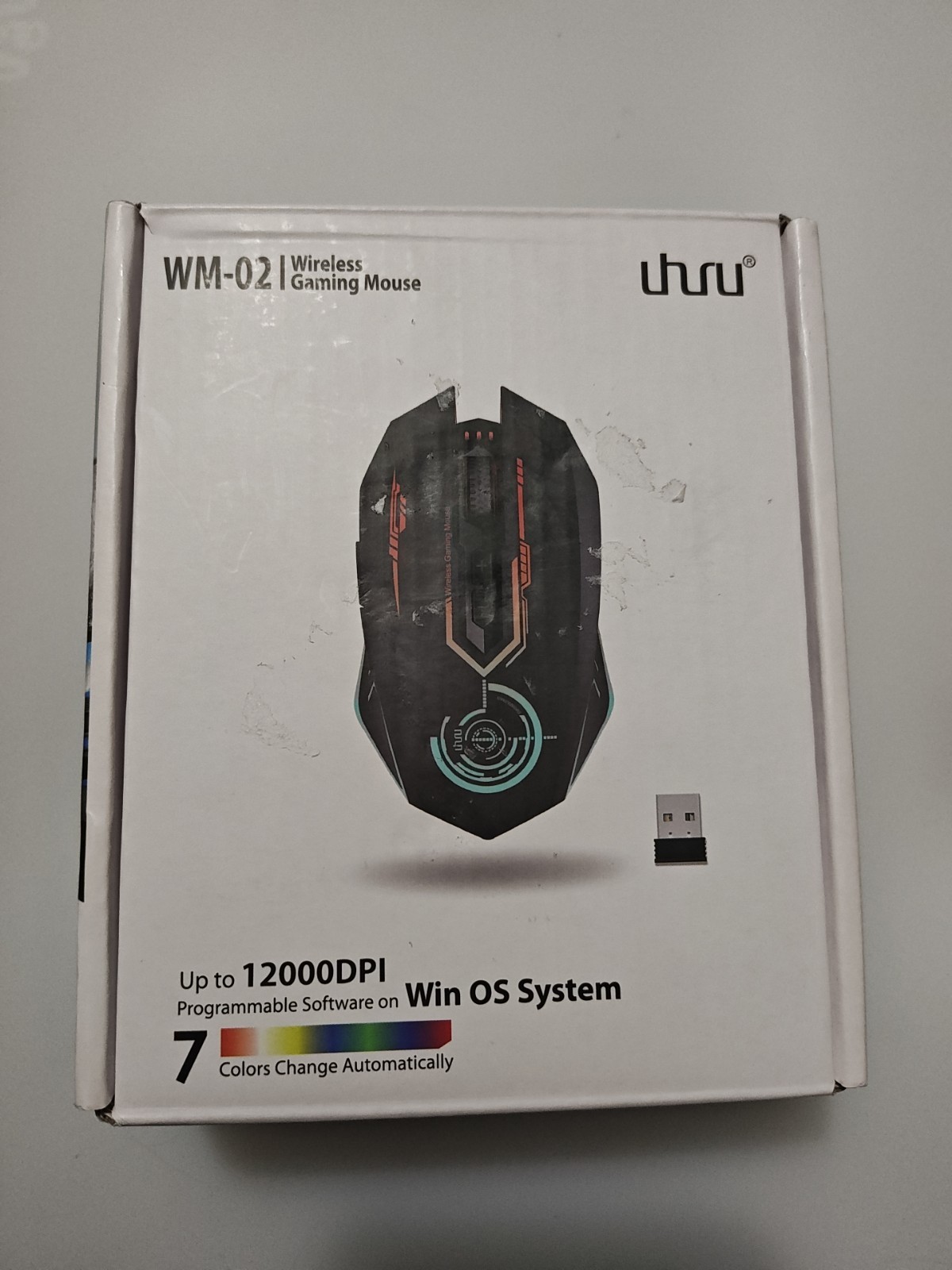 UHURU 2.4G Wireless Rechargeable Gaming Mouse Mice with 6 buttons WM-02 Tested
