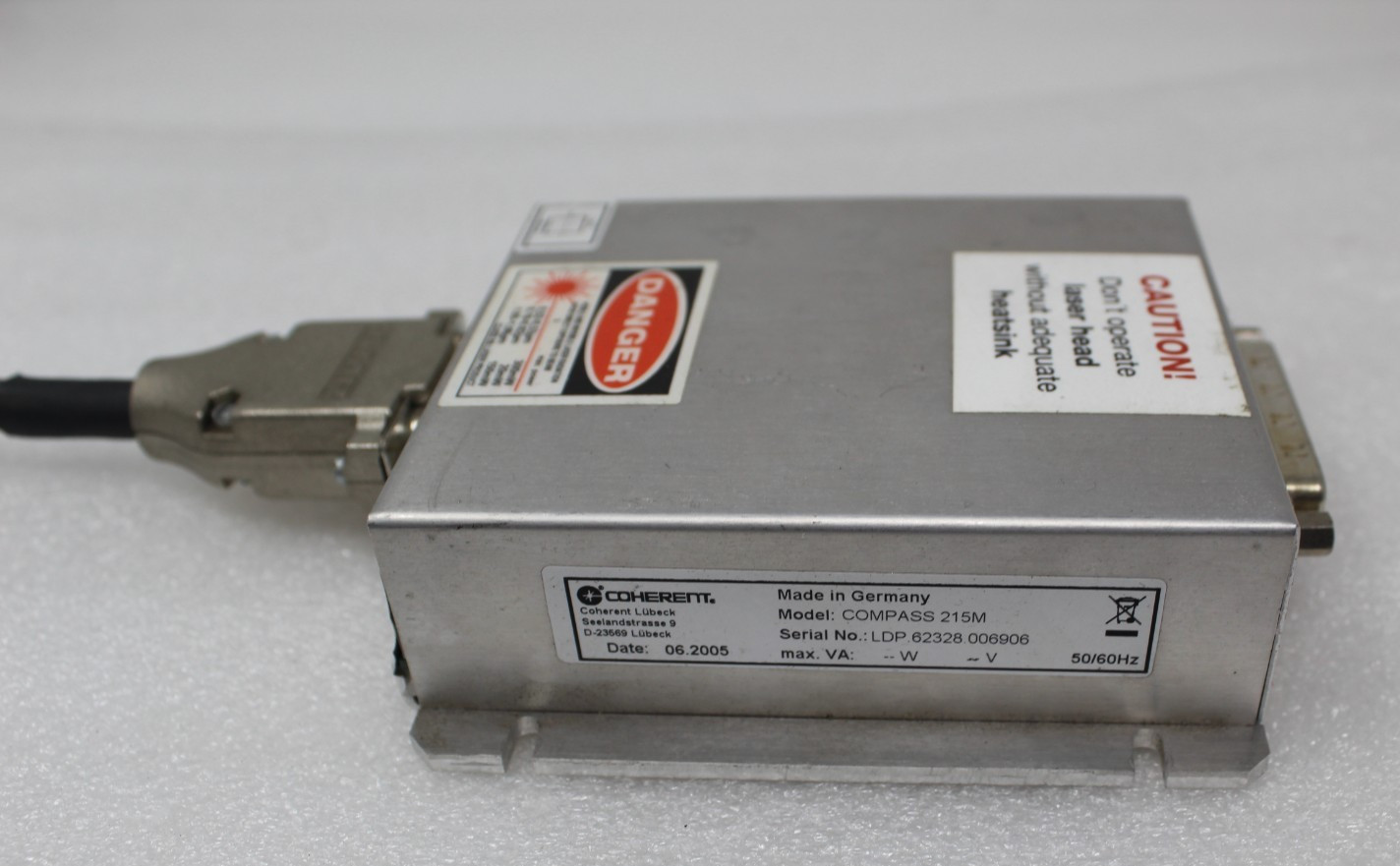 Coherent Laser Controller Model Compass 215M WIRE CONNECTOR
