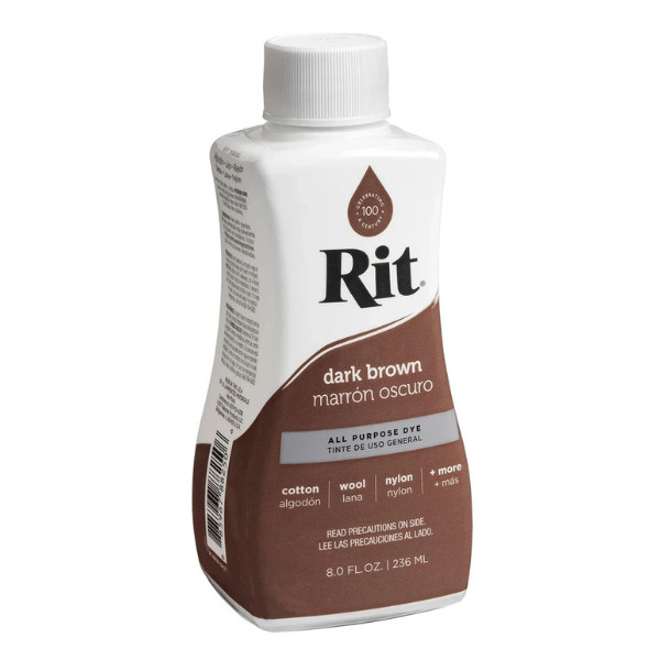 Rit 88250 Liquid Dye 8 Oz - Dark Brown
