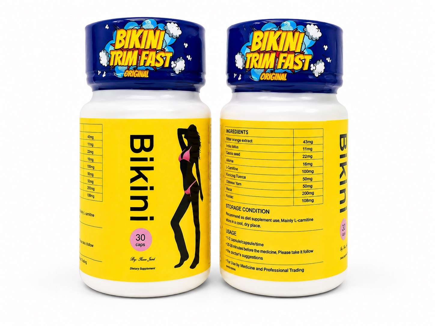 Bikini Trim Fast Original Formula 30 Capsules New Factory Sealed