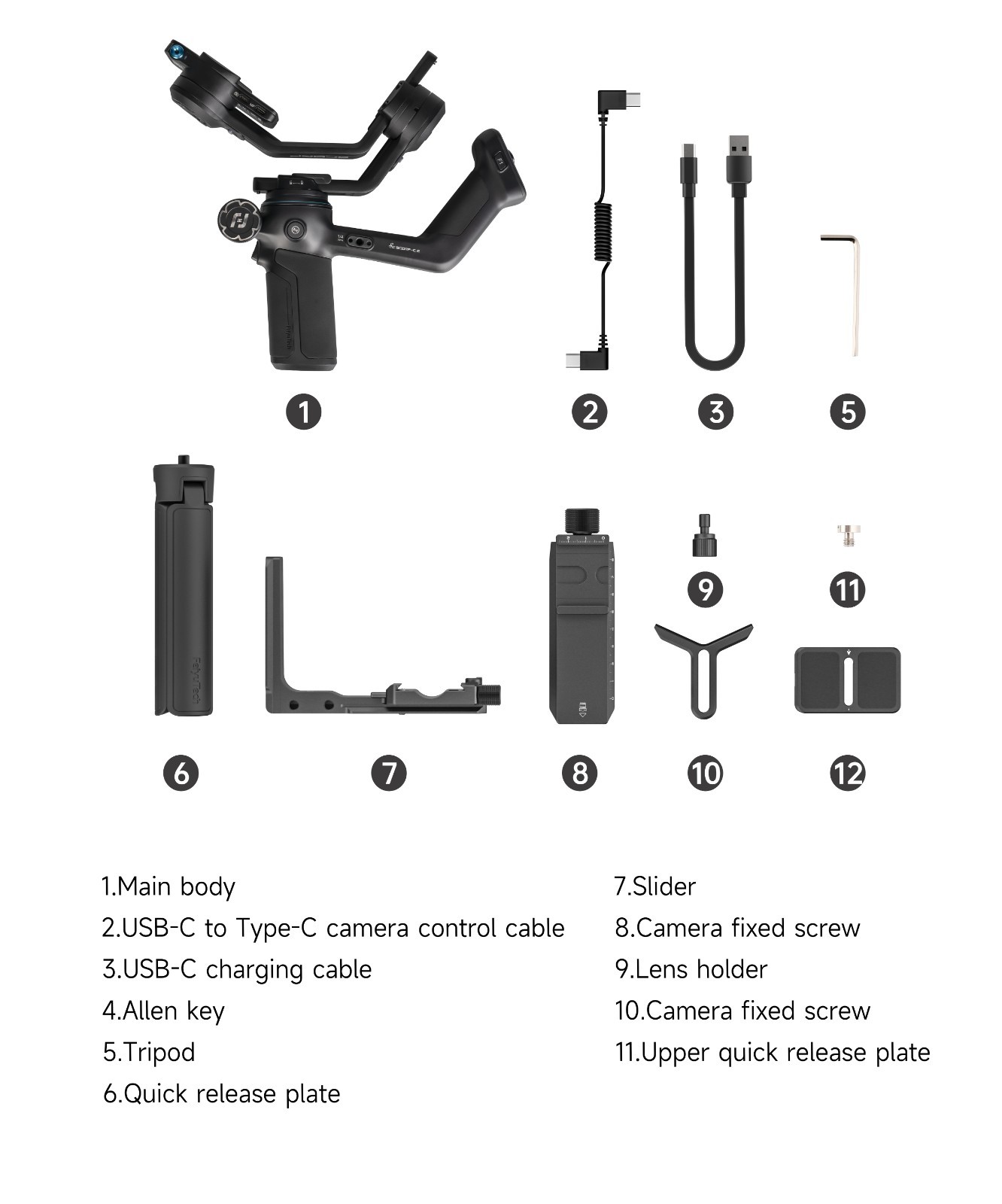 Feiyu SCORP-C2 Gimbal Stabilizer Designed for Mirrorless Cameras