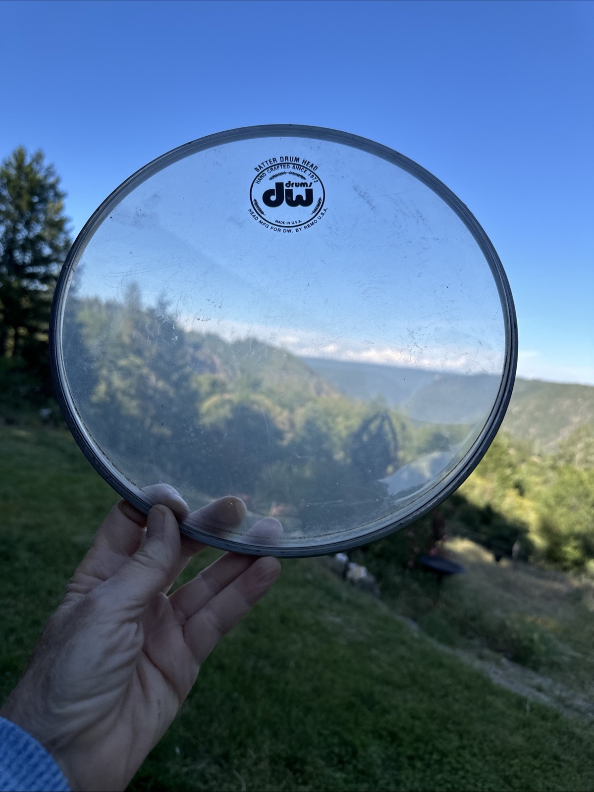 Remo 10” DW Drums Hand Crafted Batter Frame Drum Head Unused In Remo Box