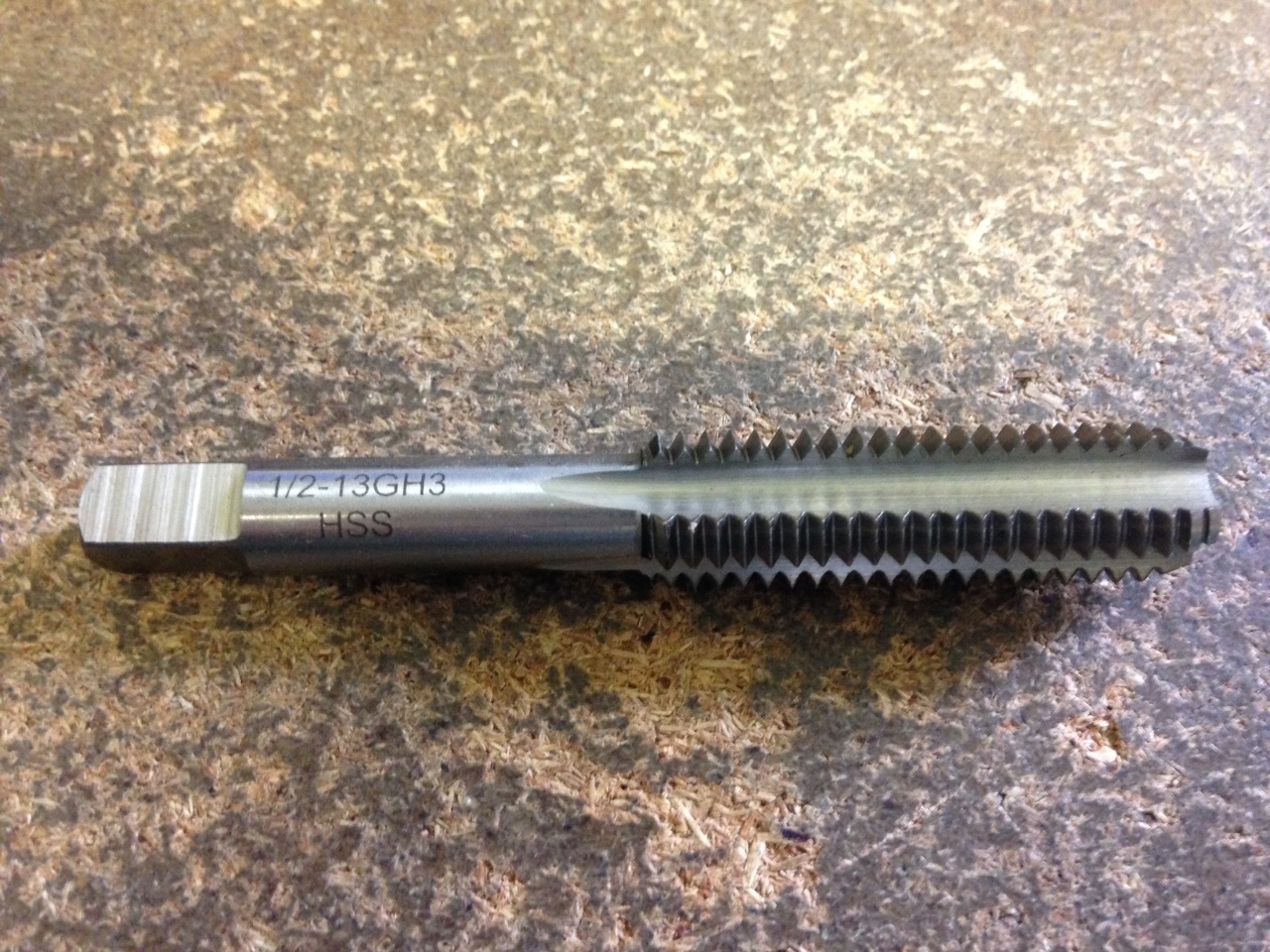 1/2"-13 GH3 HIGH SPEED STEEL 4 FLUTE BOTTOM TAP