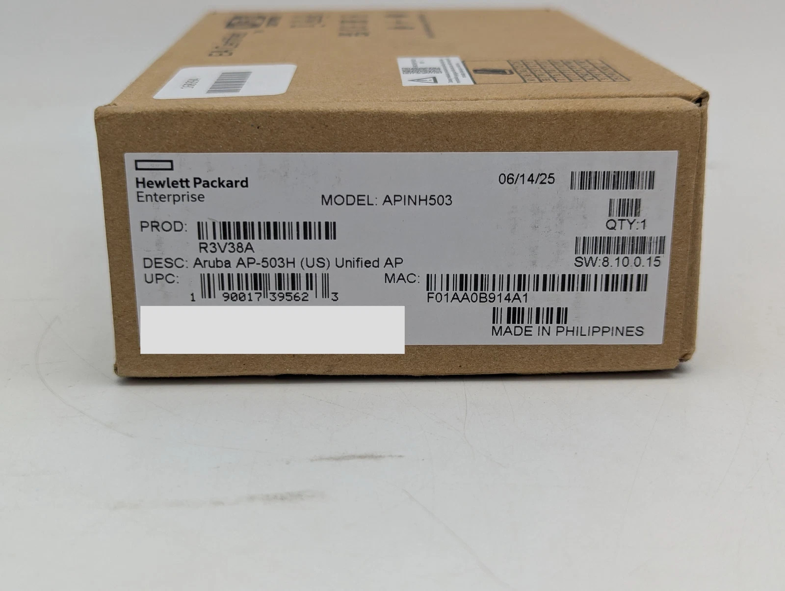 HPE Aruba Networking AP-503H Hospitality Unified Acess Point (APINH503) - White