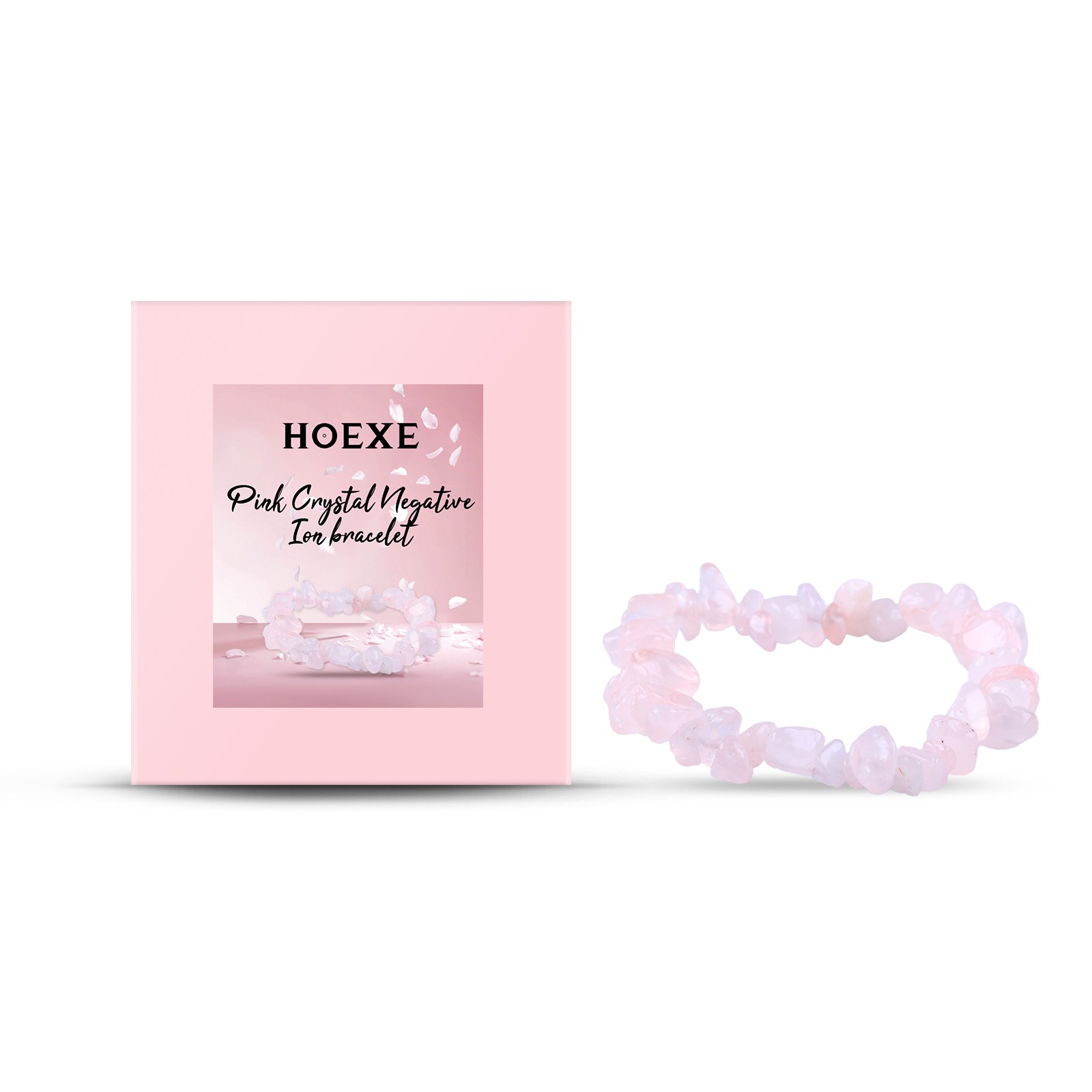 Rose Quartz Bracelet Hand Ornent Fash Accory Pink Beads
