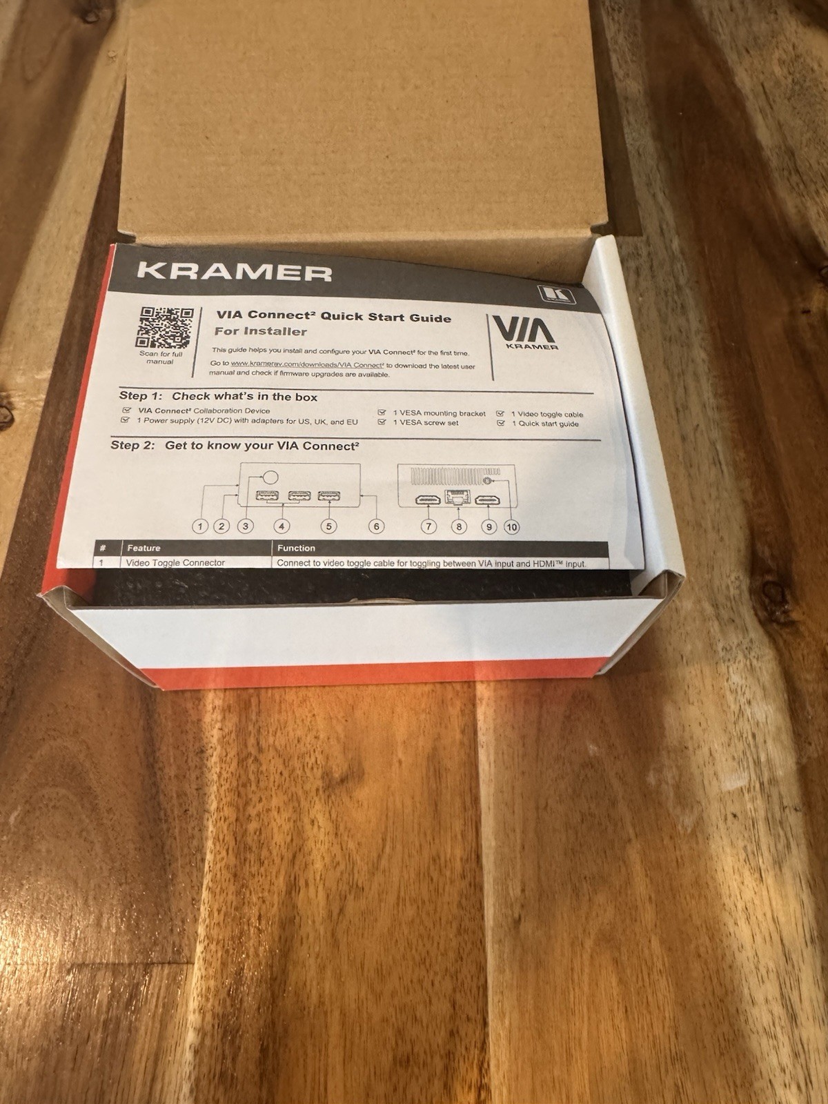 Kramer VIA Connect² AV Collaboration Streaming Box, HDMI USB Ethernet, Black