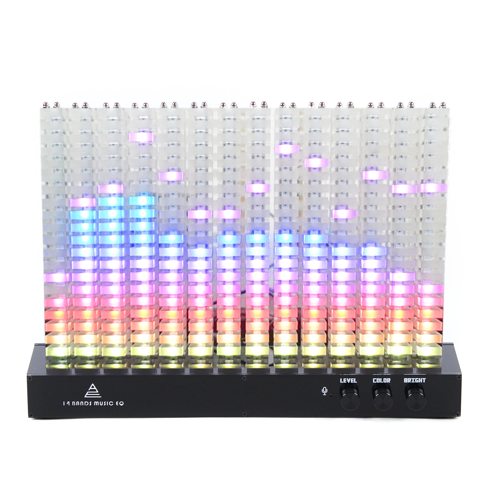 Acrylic 14-Segment Spectrum Analyzer Led Rhythm Light Music Spectrum Light 110V