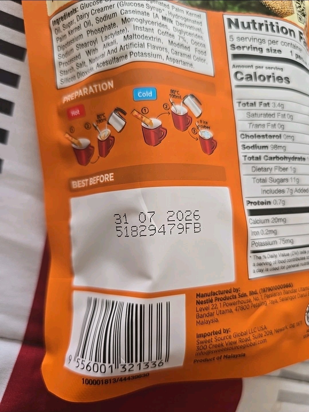 nescafe 3 in 1 instant coffee