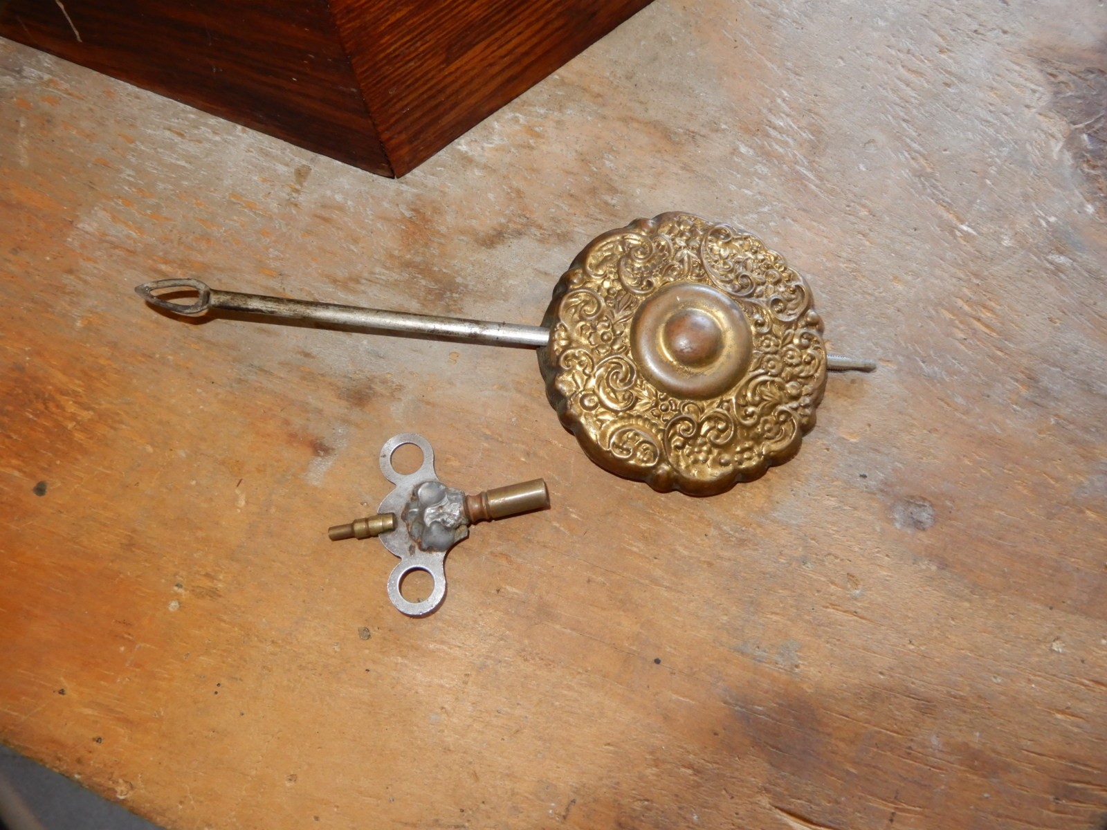 ANTIQUE OAK REGULATOR WALL CLOCK
