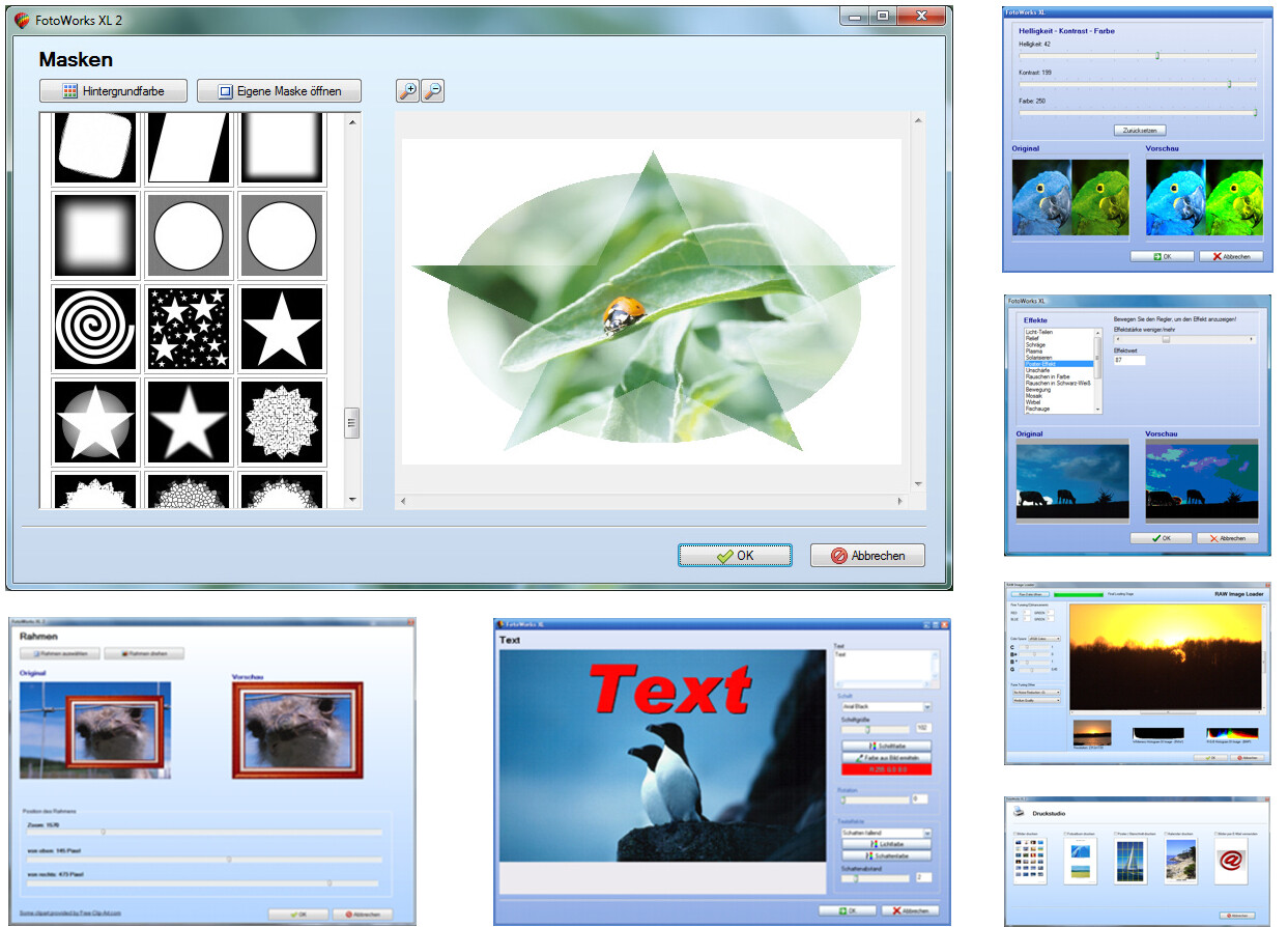 FOTOWORKS XL 2024 – Bildbearbeitungsprogramm in Deutsch - Windows - CD-ROM