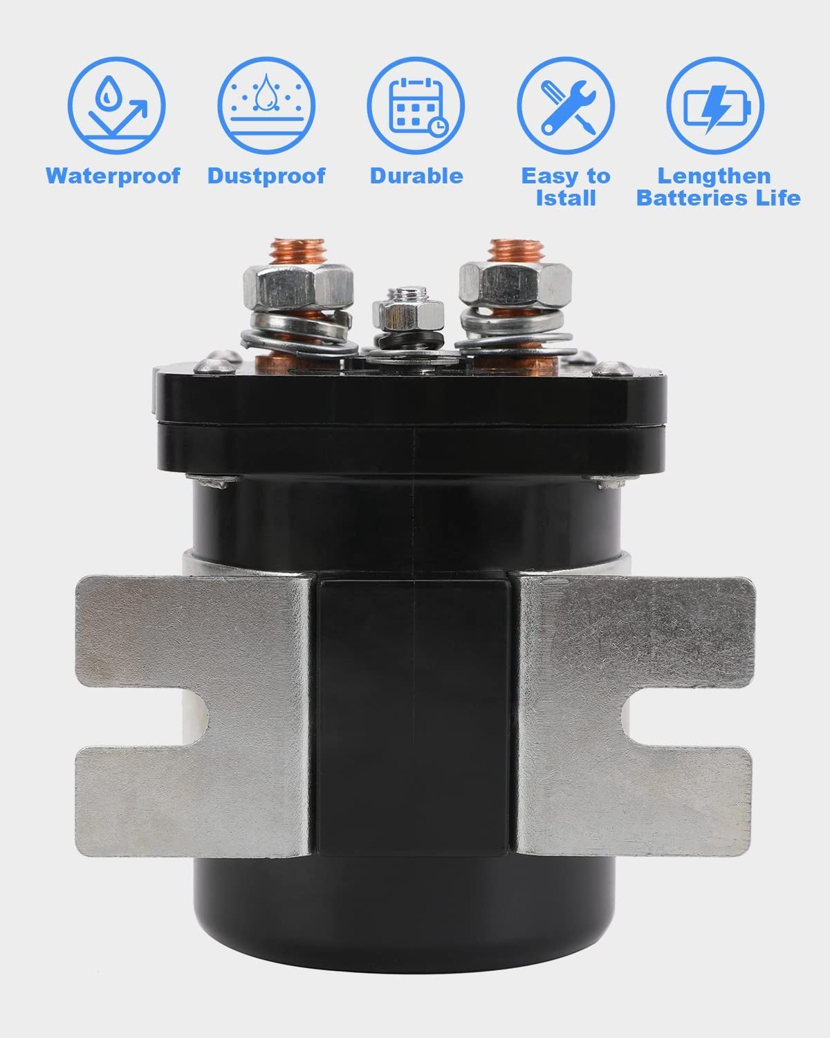500 Amp Battery Isolator for Mobile Audio Relay Continuous Battery Isolator 1...