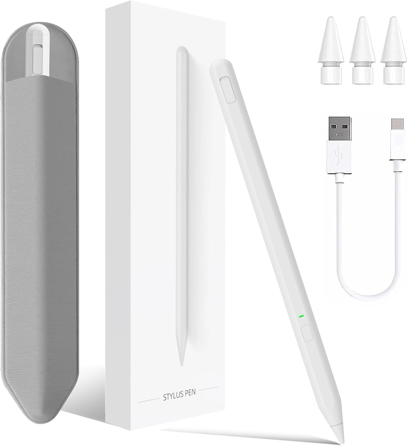 Stylus Pen for iPad 11th&10th Generation,Milikilo with Pencil White