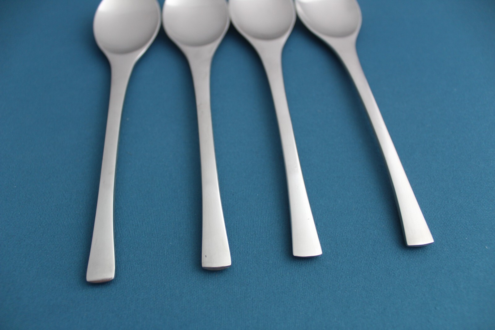4 Place Oval Soup Spoon Dansk ODIN Satin Stainless Germany 7 7/8"