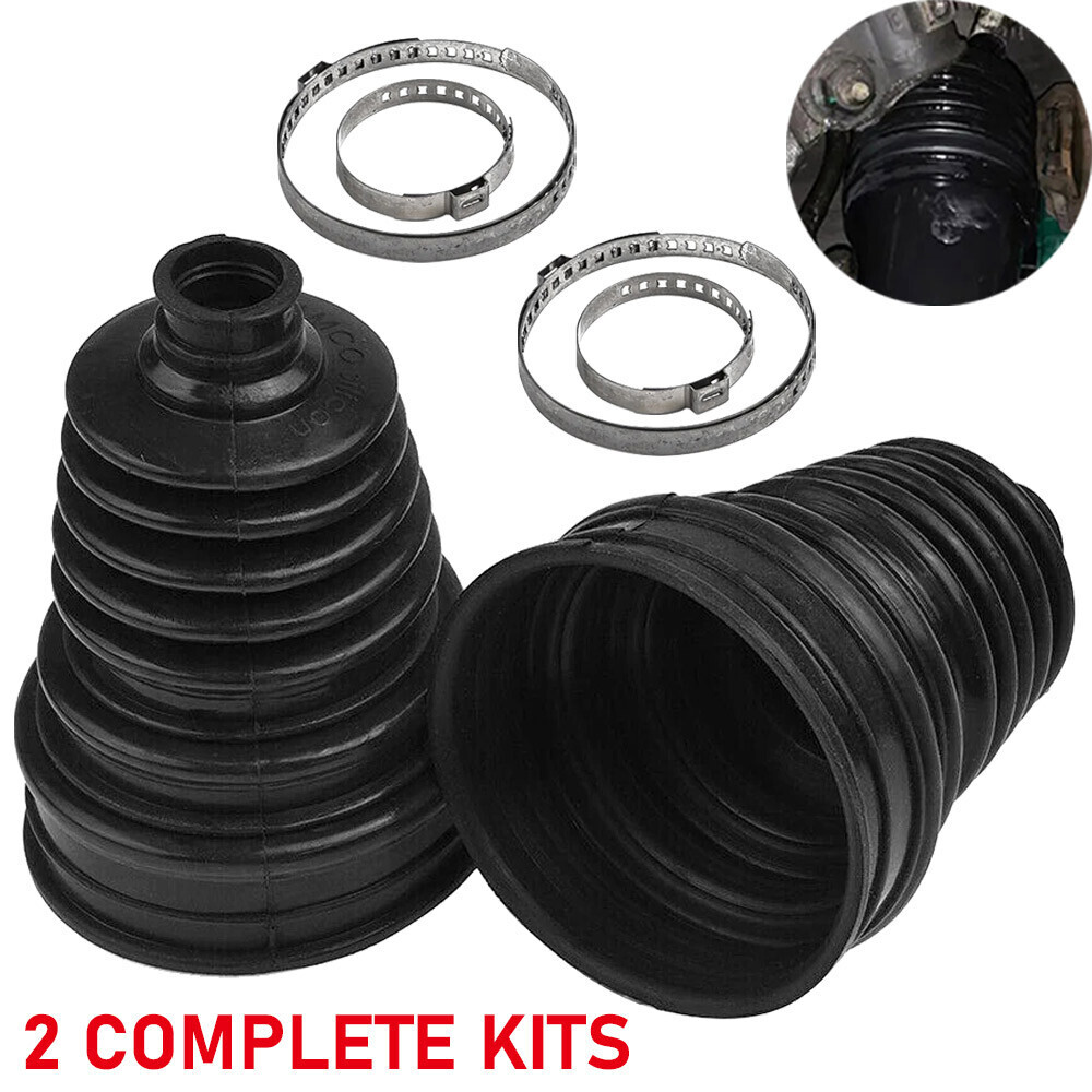 2X CV Boot Kit Stretchy Universal Fit Drive Shaft Gator Joint Boot Stretch Cone