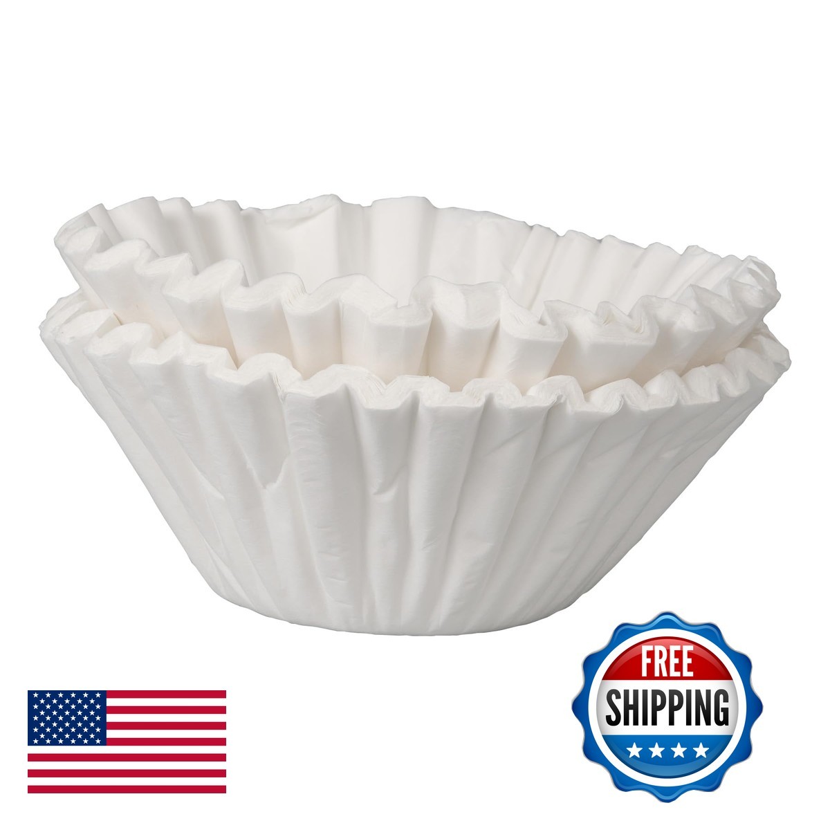BUNN Commercial 20100.0000 500ct Basket Shaped Paper Filters Tea Coffee