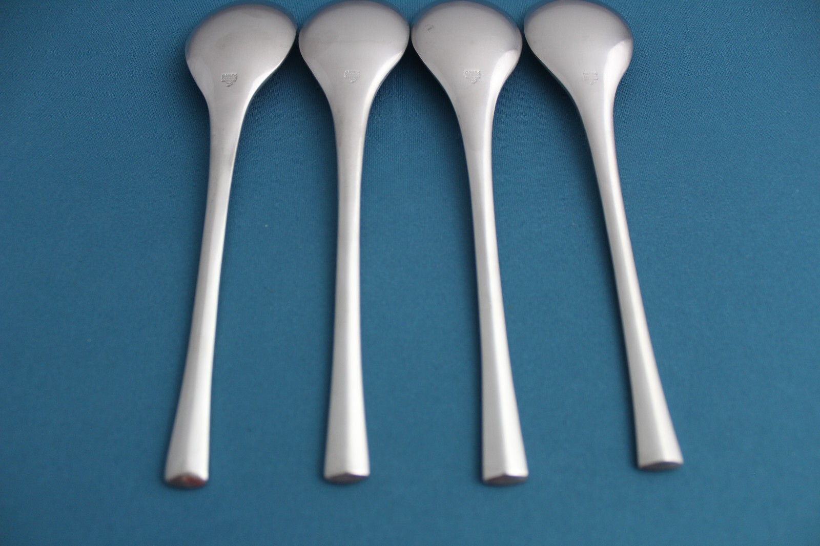 4 Place Oval Soup Spoon Dansk ODIN Satin Stainless Germany 7 7/8"
