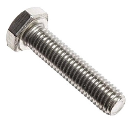 1/2-13 X 2-1/2 Hex Head Cap Screw 316 Stainless Steel Fully Threaded 25 Pieces