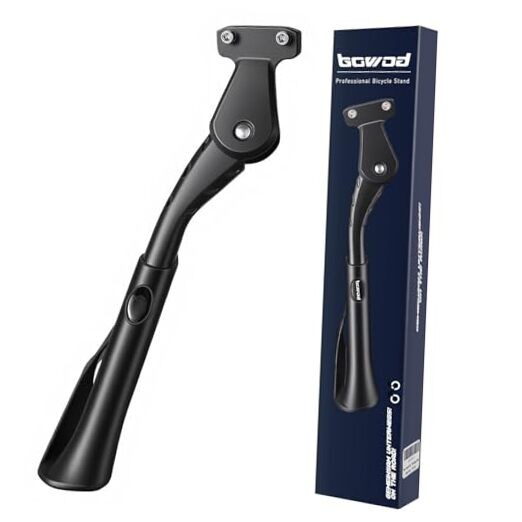 Heavy Duty Bike Kickstand 24"-29" - Non-Slip Large Foot with Cleats - Large Foot