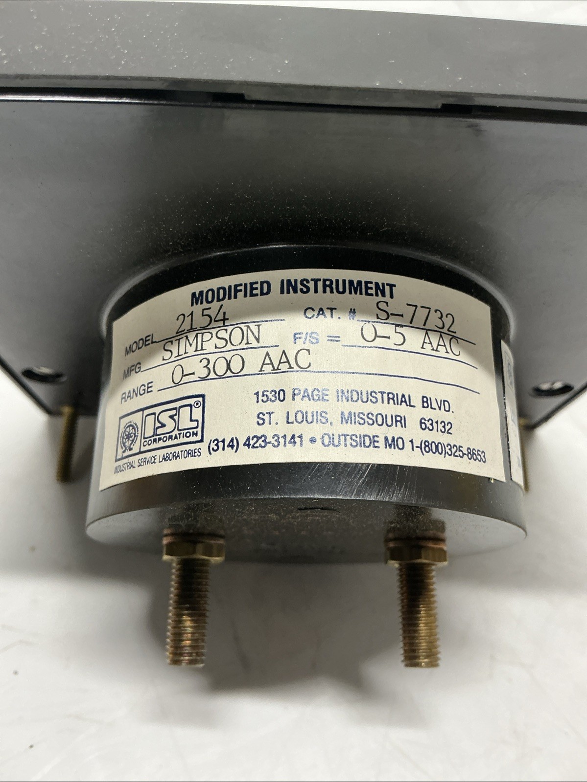 Simpson 2154 Pannel Meter AA-080