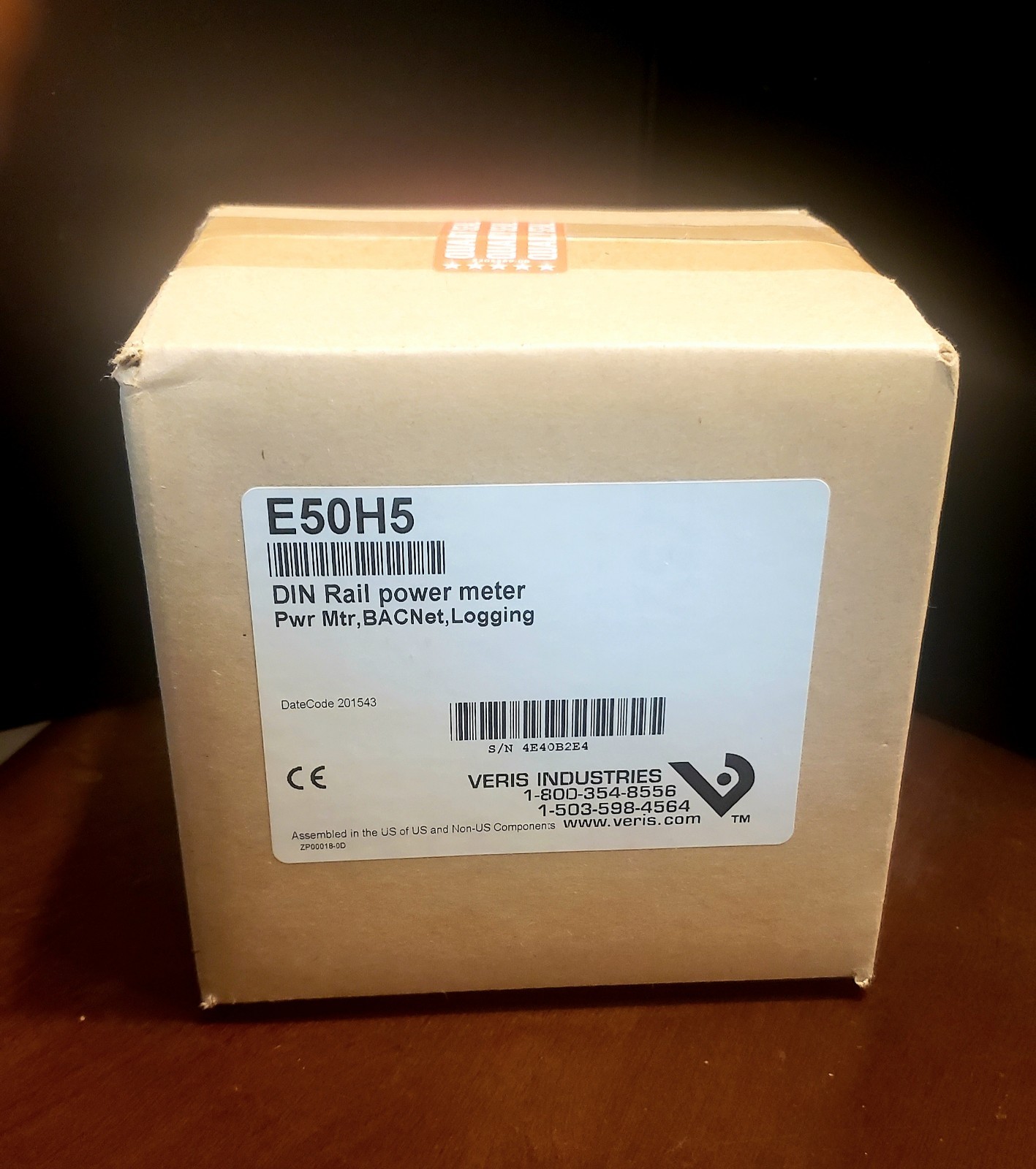 Veris Industries E50H5 Compact DIN Rail  Power Meter Series E 5x