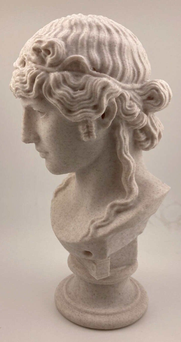 ROMAN SCULPTURE ANTINOUS MONDRAGONE 7.9 INCH/200 MM, MUSEUM REPRODUCTION